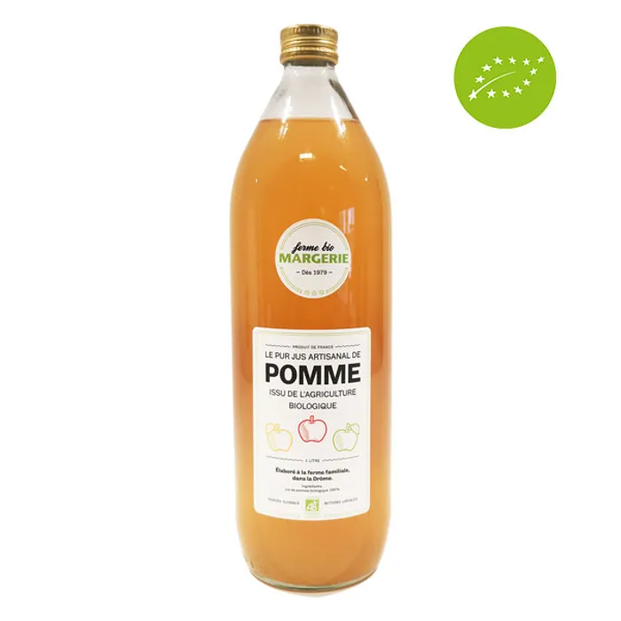 Pur jus de fruits Margerie | Pomme douce Bio | 1L