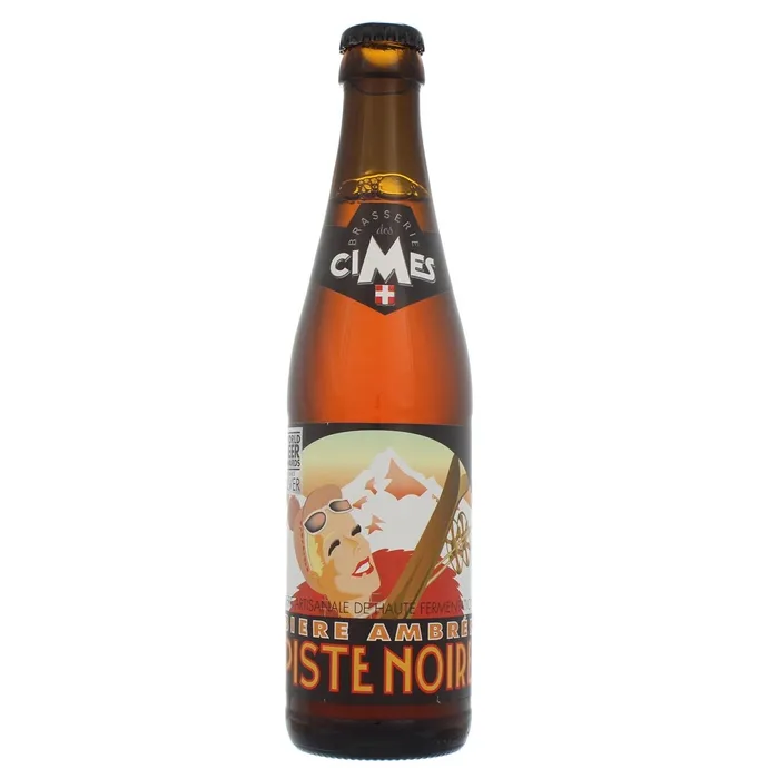 Bière Brown Ale Brasserie des Cimes Piste Noire Ambrée 5.9°  – 33cl
