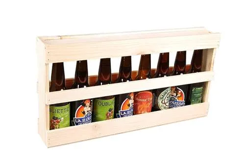Demi-mètre en Sapin Naturel | Avec ses 8 bières – 33cl